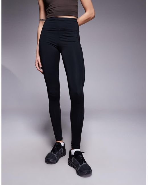 4505 Blue Tall Icon Active Tie Waist Run Legging With Phone Pocket