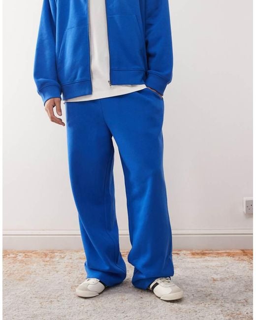 Collusion Blue Relaxed Wide Leg jogger for men