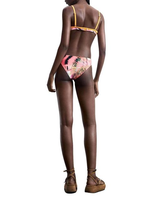 Desigual Red Tropical Swimsuit