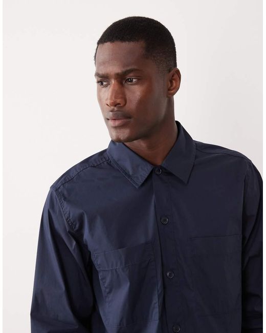 Boss Blue Hugo Boss Longsleeve Button Up Shirt for men