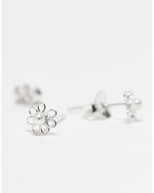 Kingsley Ryan Multicolor – blumen-ohrstecker aus sterling mit perlendetail