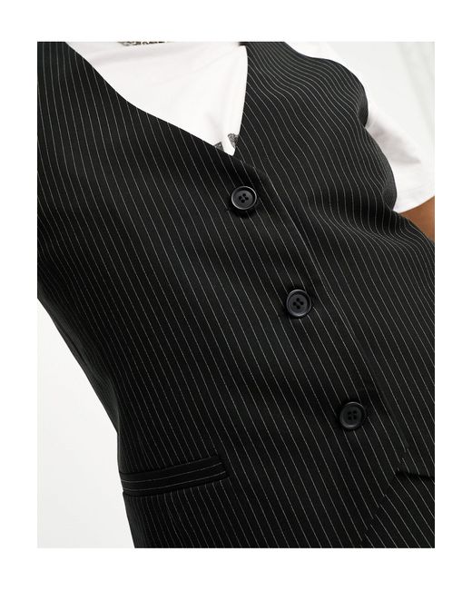 ASOS Oversized Waistcoat in Black Lyst