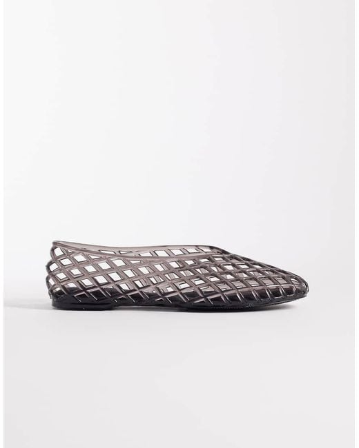 ASOS Black Luminous Jelly Caged Ballets