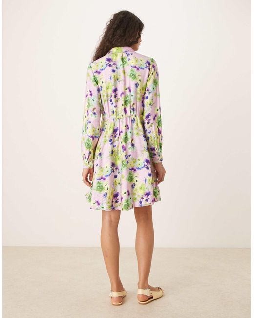 Y.A.S Multicolor Flippy Hem Mini Shirt Dress