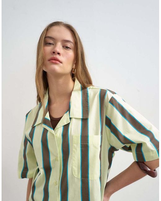 TOPSHOP White Linen Resort Shirt