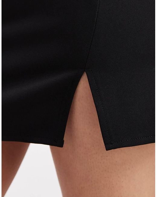 ASOS White Split Front Mini Skirt