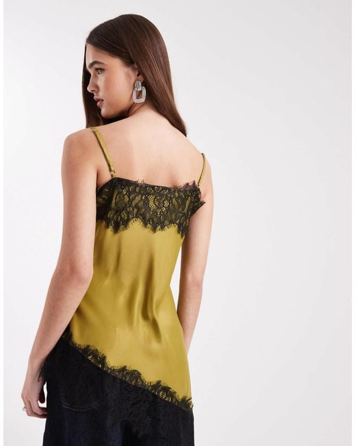 ASOS Multicolor – asymmetrisches camisole-oberteil aus satin