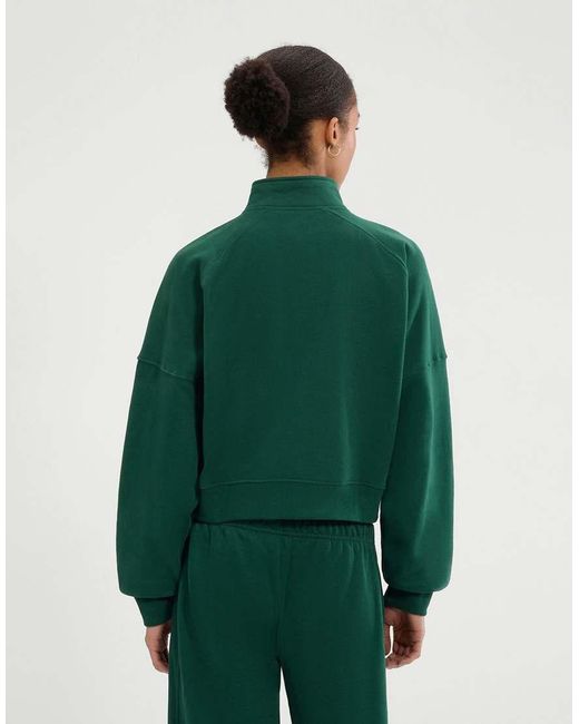 Ellesse Green Carrera 1/4 Zip Sweatshirt