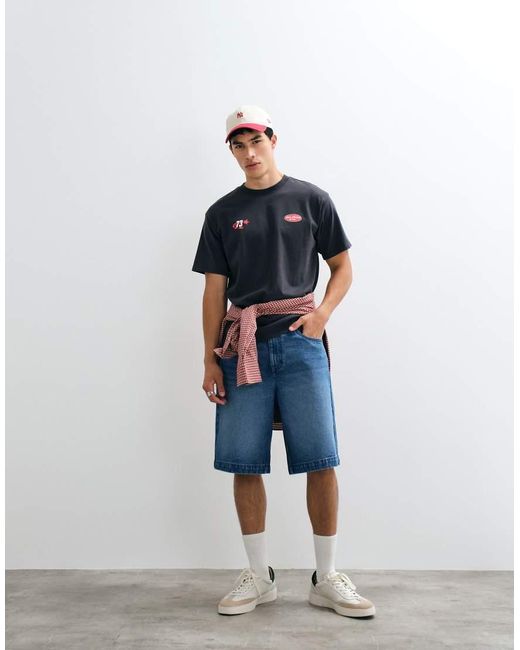 Levi's Blue Graphic Relaxed T-shirt for men