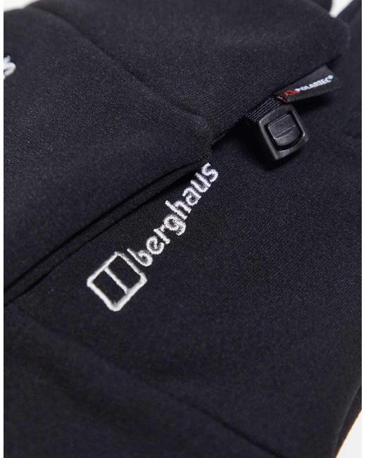 Berghaus Black Interact Touch Screen Gloves