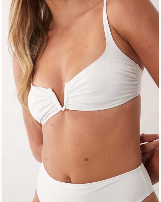 ASOS Brown Maya V Wire Bikini Top