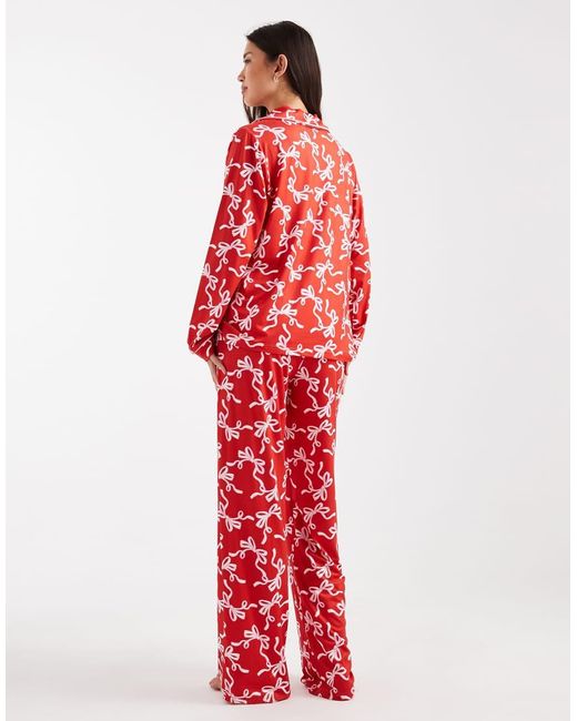 Threadbare Red Long Sleeve Pyjamas