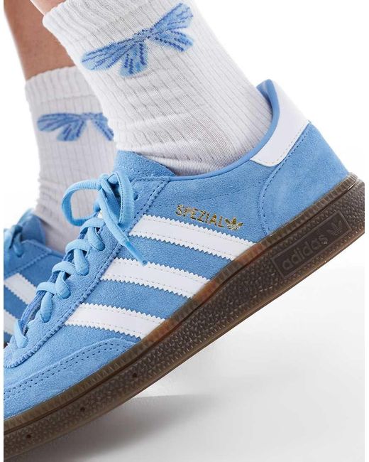 Adidas Originals Blue Handball Spezial Gum Sole Trainers