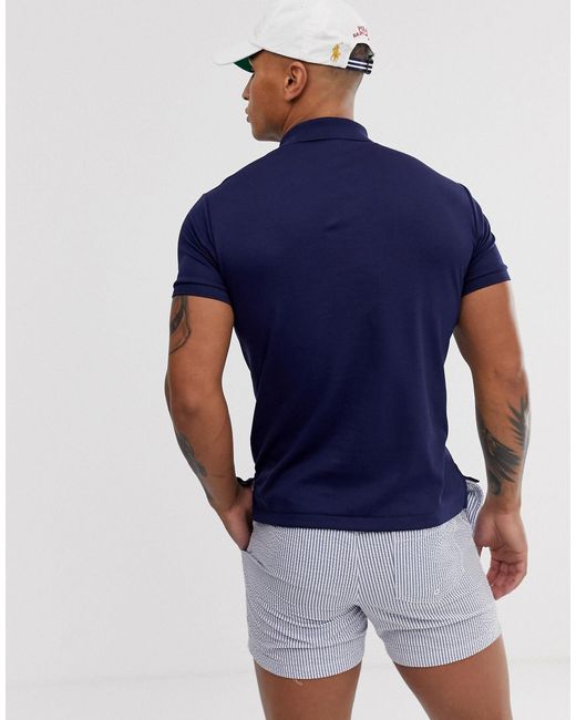 ralph lauren slim fit pima polo