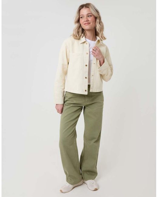 Threadbare Natural Patch Pocket Denim Shacket
