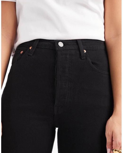 Levi's Blue Ribcage Straight Ankle Jeans