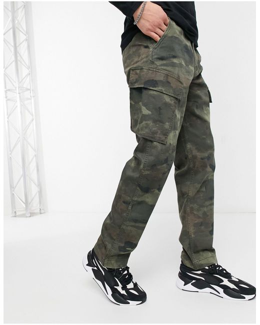 Levi's Xx Taper Fit Ocean Camo Print Cargo Trousers in Green for Men | Lyst