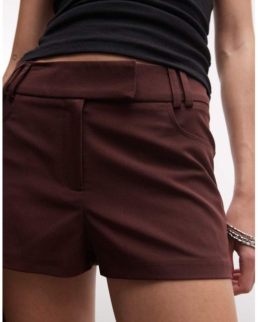Collusion Red Micro Shorts