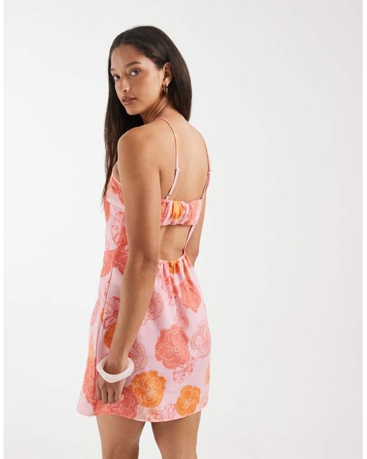 Vero Moda Red Halter Mini Dress