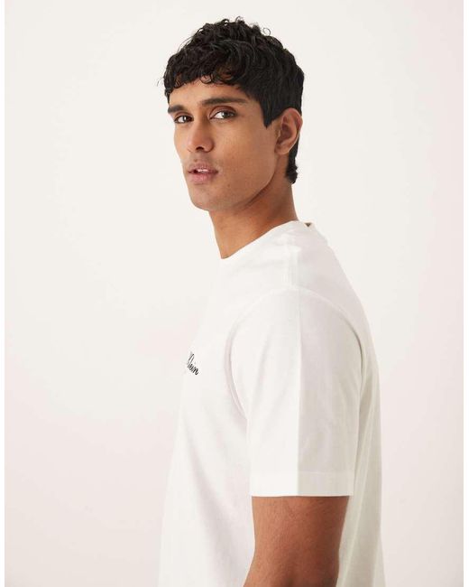 Calvin Klein White Graphic T-Shirt for men