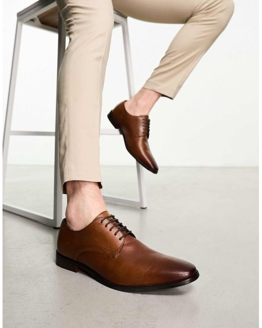 Thomas Crick – derby-schnürschuhe aus leder in Natural für Herren