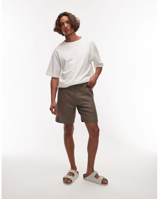 ARKET – shorts aus reinem leinen in White für Herren
