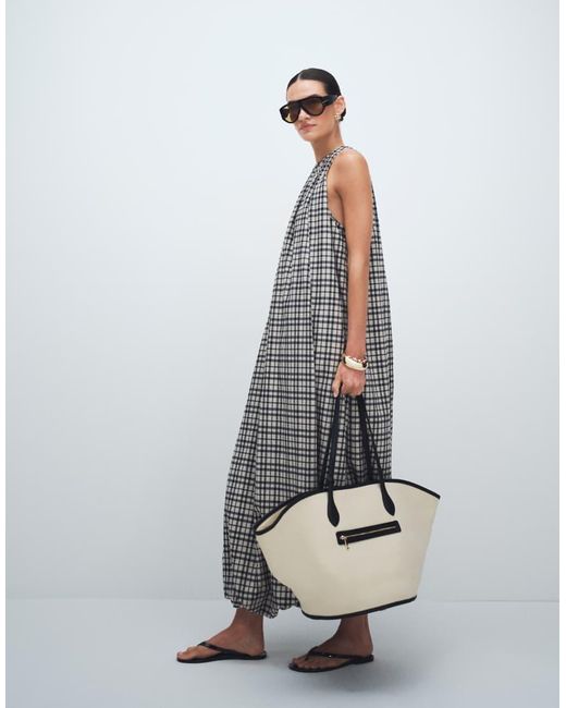 ASOS White Canvas Vase Tote