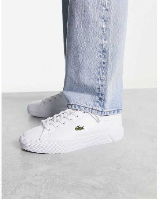 Lacoste Gripshot Trainers in White | Lyst