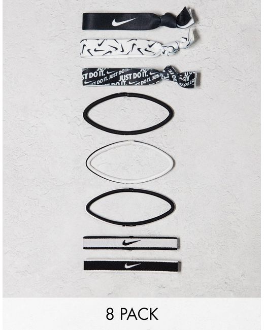 Nike Gray 8 Pack Mixed Hairbands for men