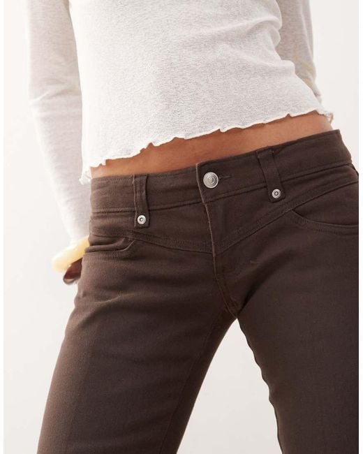 Monki Natural Stretch Capri Pants