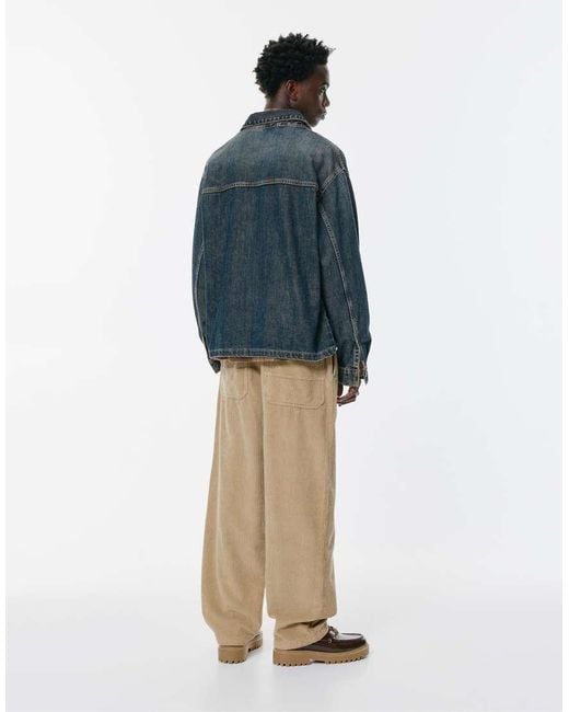 Pull&Bear Multicolor Corduroy baggy joggers for men