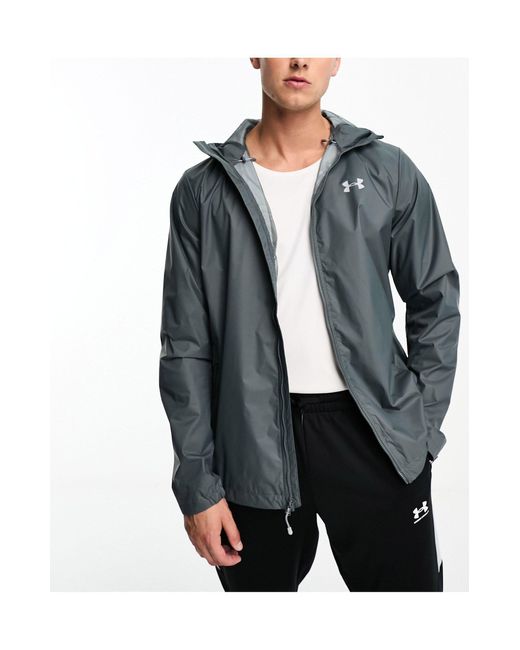 Under Armour Forefront Rain Jacket in Black for Men | Lyst Australia