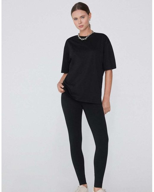 Tezenis Blue Basic Cotton Leggings
