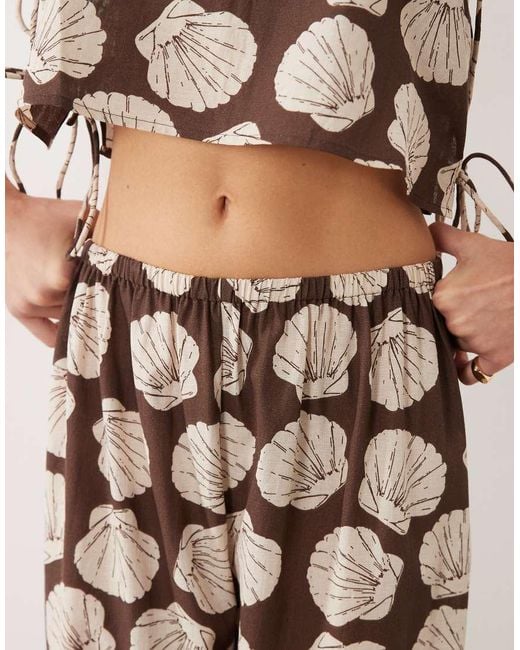 ASOS Natural Beach Trouser