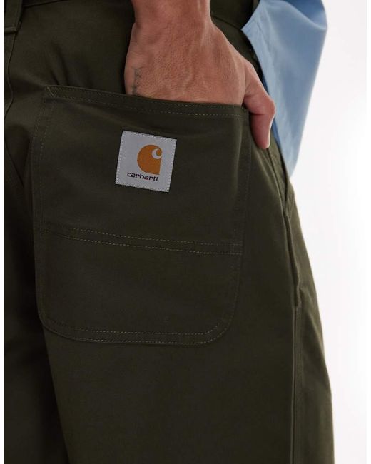 Carhartt Blue Simple Relaxed Straight Pants for men
