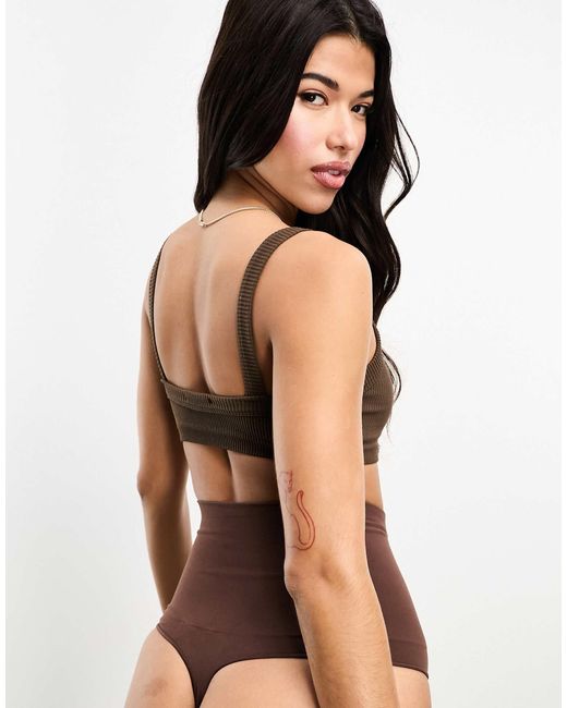 Vero Moda Brown – nahtloser tanga