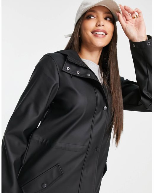 Vero Moda Black Raincoat