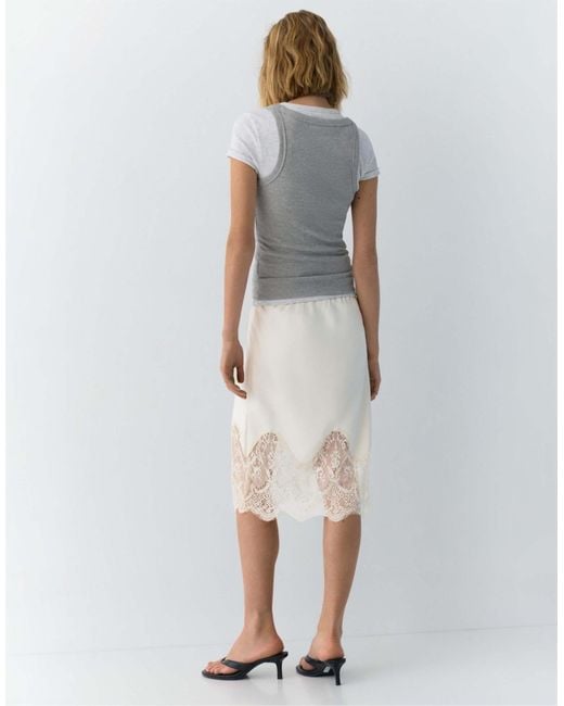 Pull&Bear White – midirock
