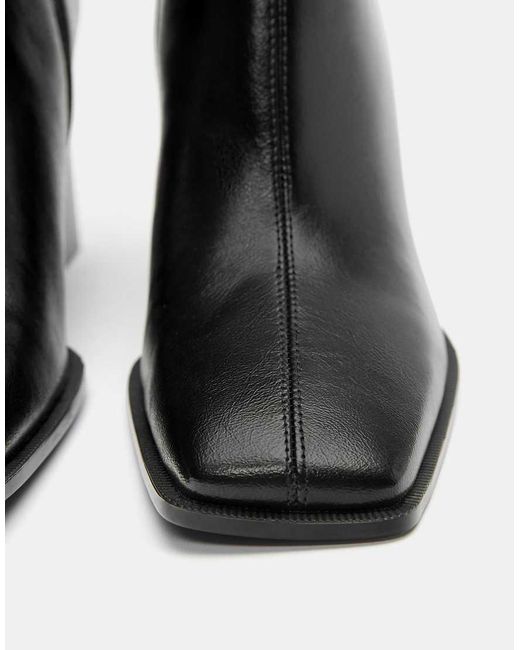 Pull&Bear Black High-heel Ankle Boots