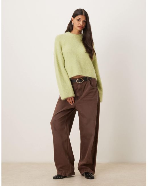 ASOS Green – dicker pullover aus hochwertiger alpakawolle