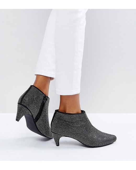 New Look Diamante Heeled Ankle Boot in 