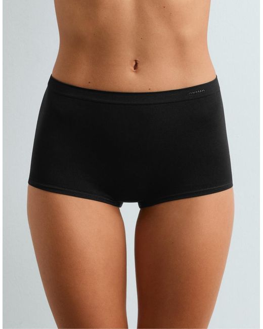 Oysho Black 2 Seamless Soft-Touch Shortie Briefs