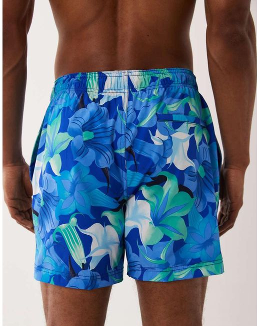 Speedo Blue Printed 16' Redondo Edge Swim Shorts for men