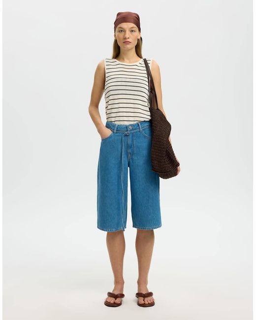 SELECTED Tanktop in het Blue