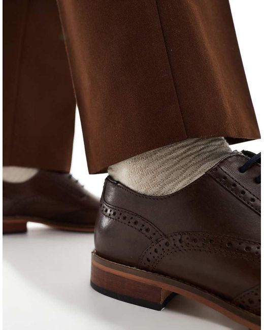 ASOS Brown Brogue Shoes for men
