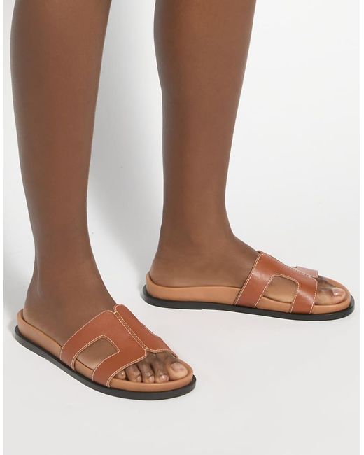 Dune Brown Loupas Casual Sandals