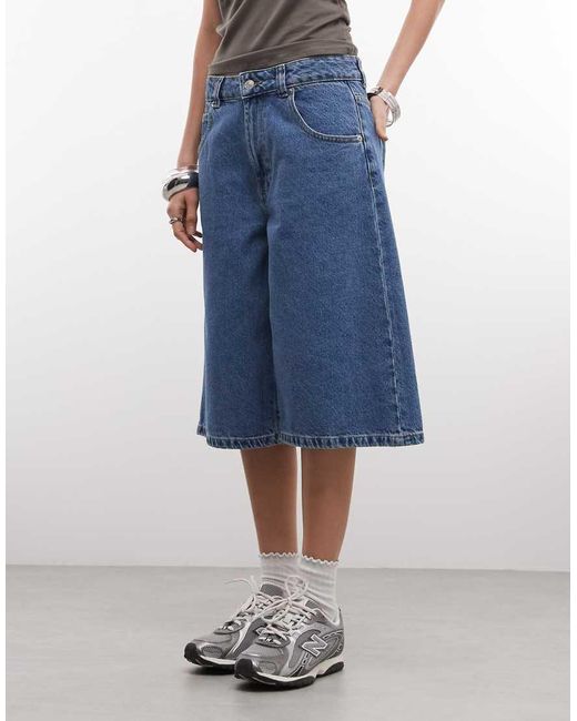 ASOS Blue Longer Bermuda Short