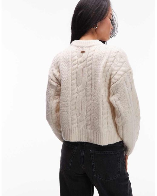 Levi's Natural Ines Cable Knit Jumper