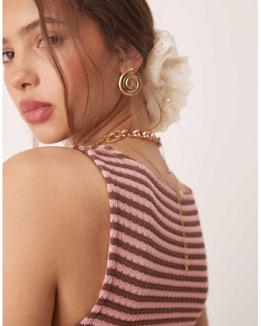 ASOS Multicolor Knit Cropped Cami Top