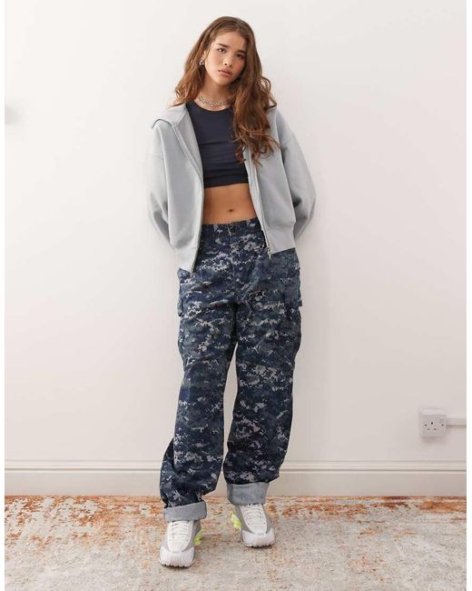 Felpa Con Cappuccio Oversize Morbida di Weekday in Gray